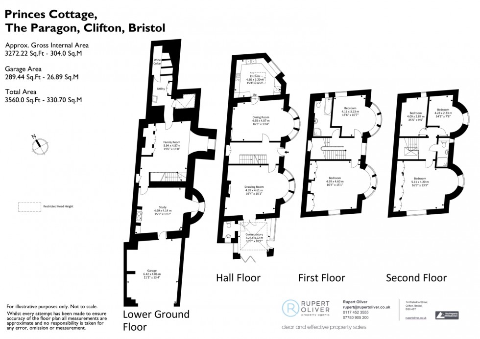 Floorplan for The Paragon, Clifton, Bristol, BS8